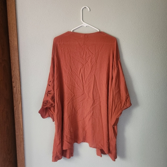 NWT Maurices Rust Orange Kimono Cardigan - Picture 5 of 8